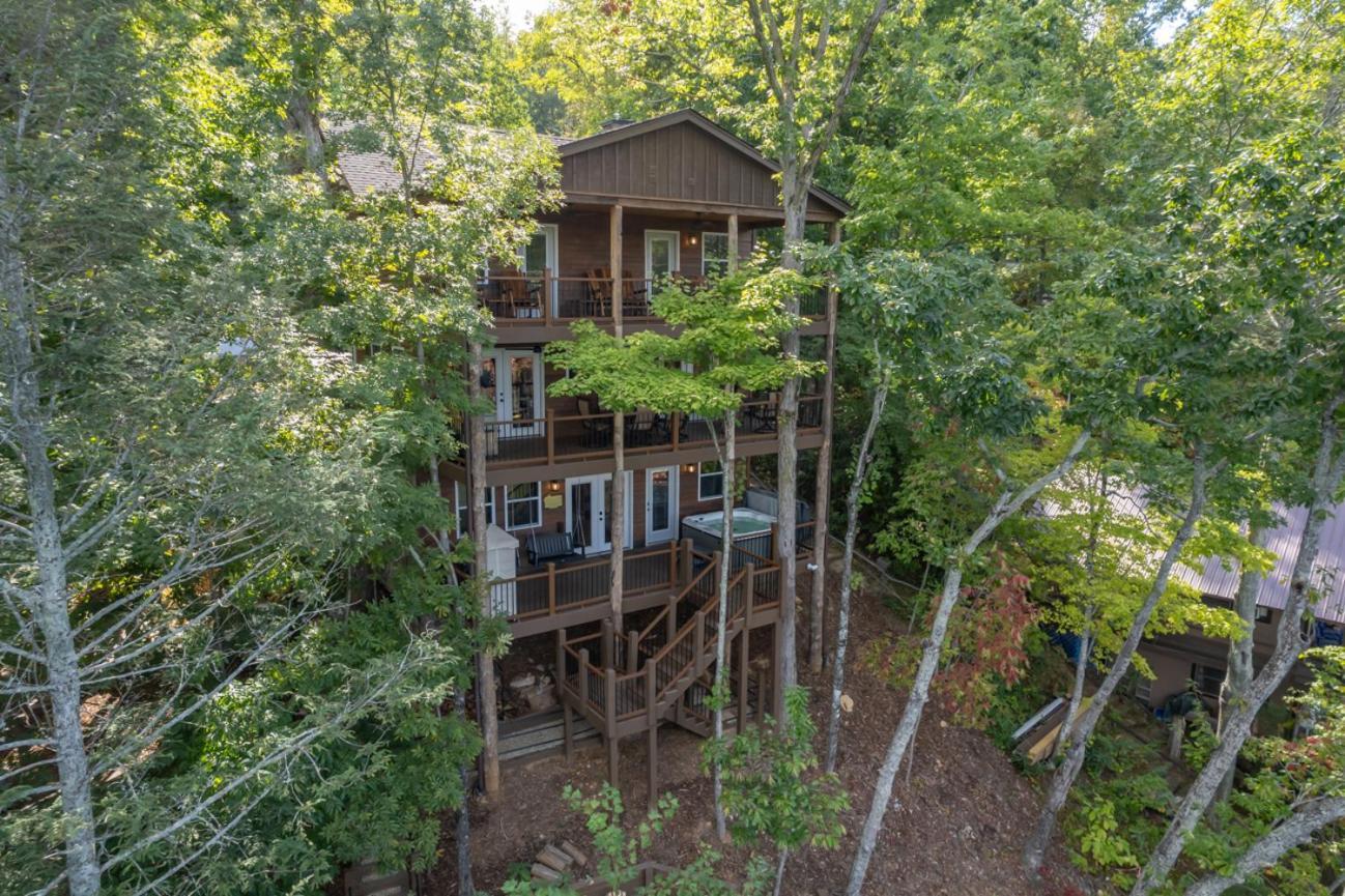 Вілла Russell'S Fort At White Oak Point: Historical Cabin On Lake Lure, Luxury, Direct Lake Access! Екстер'єр фото